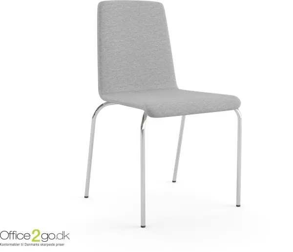 Moon Stuhl - Chrombeine - gepolstert